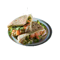 sandwich salmon Sticker by La Estelina