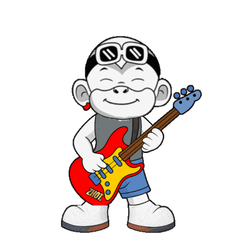 Happy Rock Sticker by Zhot