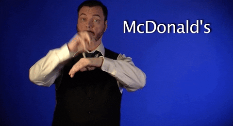 sign language mcdonald's GIF by Sign with Robert