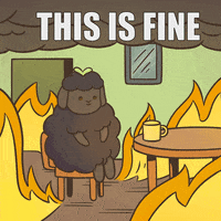 CloverStudios meme crypto nft this is fine GIF
