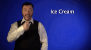 ice cream asl GIF by Sign with Robert