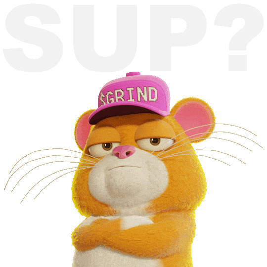 Whats Up Hello Sticker by Grind