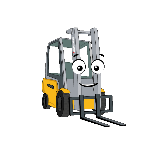 Tongue Forklift Sticker by Jungheinrich