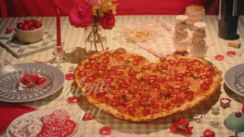 Pizza Happy Valentines Day GIF by Valentines