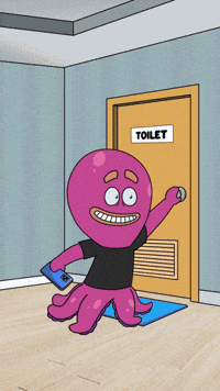 Bathroom Crouching GIF by Octo Gaming