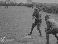 NationalWWIMuseum baseball black and white military home run GIF