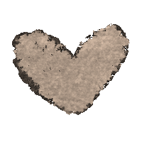 Heart Beige Sticker