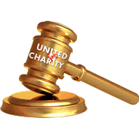 Hammer Bidding Sticker by United Charity