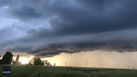 Stormy Conditions Produce Huge Shelf Cloud in Wisconsin