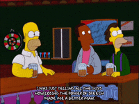 homer simpson drinking GIF