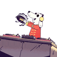 dog party Sticker by Bakermat