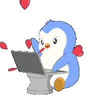 Happy I Love You Sticker by Pudgy Penguins