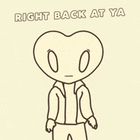 Right Back At Ya Heart GIF by LT3 Creations