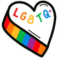 Gay Pride Heart Sticker