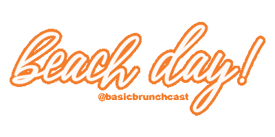 Beach Day Sticker by Basic Brunchcast