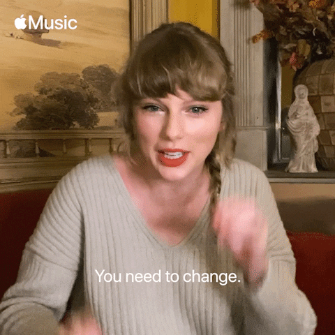 Taylor Swift Reaction GIF by Apple Music