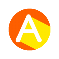 Orange Abc Sticker