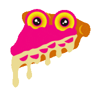Happy Food Sticker by Sloomoo Institute