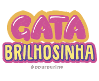 ppurpurine glitter shine brilho gata Sticker