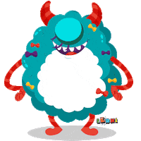 Happy Monster Sticker by hravaskolka.sk