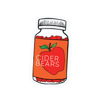 ciderbears  Sticker