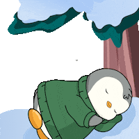 Tired Good Night Sticker by Pudgy Penguins