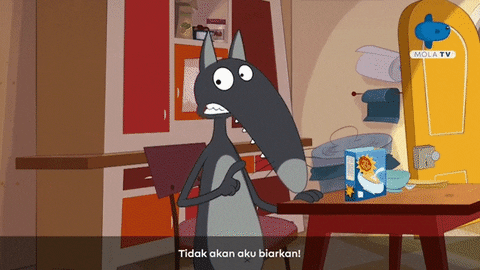 The Wolf Hooray GIF by Mola TV Kids