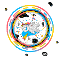 Anomalit space star world planet Sticker