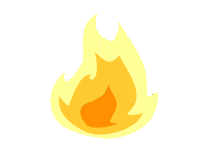 SenkiGirl fire light camp flames Sticker