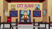 Angry City Sushi GIF by South Park