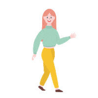 Happy Girl Sticker by Merk Maatjes