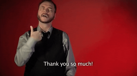 thank you so much asl GIF by Sign with Robert