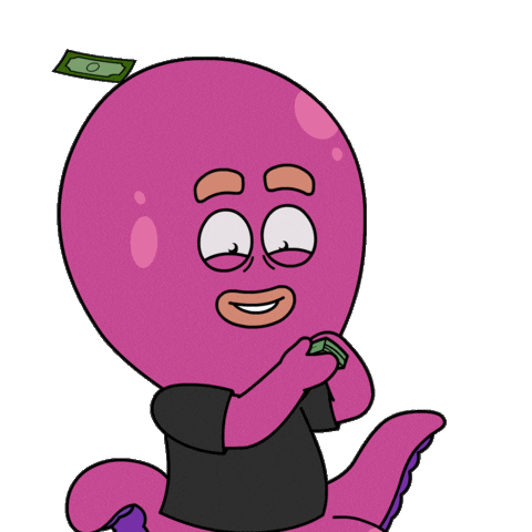 Money Cash Sticker by Octo Gaming