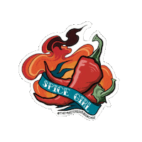 Spice Girls Chilli Sticker by The Mysterious Bookcase