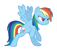 my little pony fighting STICKER