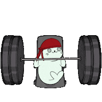 Work Out Fun Sticker by Sappy Seals Community