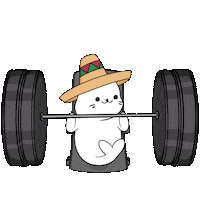 Work Out Fun Sticker by Sappy Seals Community