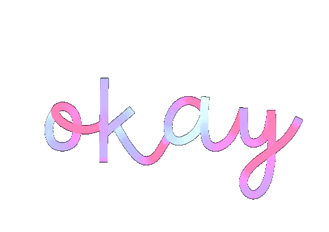 Pink Ok Sticker
