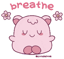 Pink Relaxing Sticker