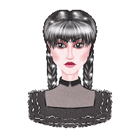Addams Family Girl Sticker