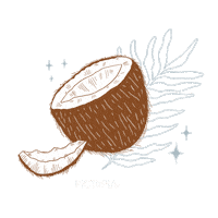 pictopiacr design beach leaf tropical Sticker