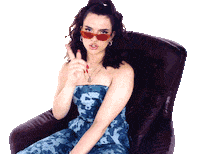 maemuller girl drama sunglasses chair Sticker