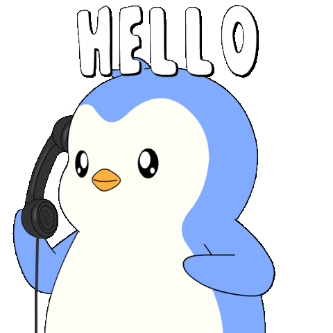 Phone Call Hello Sticker by Pudgy Penguins