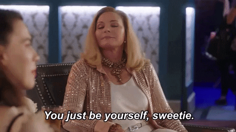 Be Yourself Kim Cattrall GIF by Filthy Rich