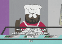 angry chef GIF by South Park 