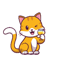 Time Pass Drinking Sticker by CATECOIN