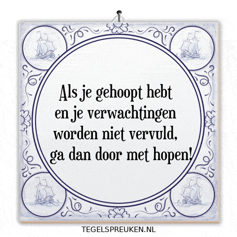 Hoop Nl GIF by Tegelspreuken.nl