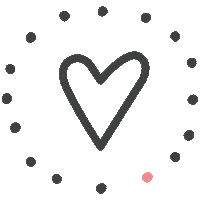 Heart Bunt Sticker by LAUBLUST