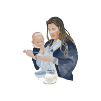 Wrap Babywearing Sticker by Mamy Mamy