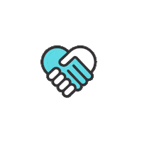 luckylittlelearners heart community hands care Sticker